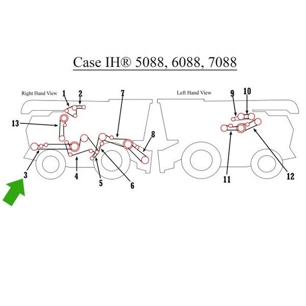 84163222 Straw Spreader Belt CIH